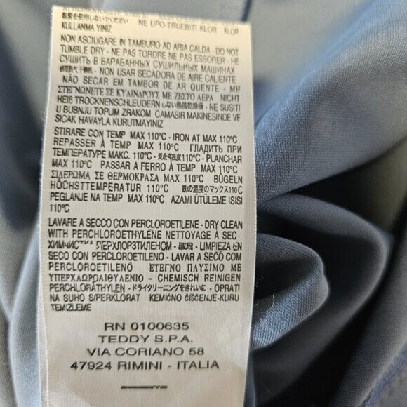 RINASCIMENTO Dress in blue grey color Size S Made in Italy - Picture 10 of 15